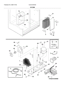 System parts for Electrolux Side-By-Side Refrigerator EI23CS35KS6A from AppliancePartsPros.com
