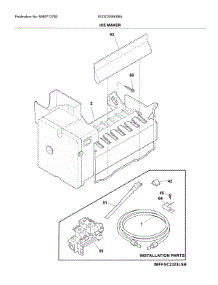 Ice Maker parts for Electrolux Side-By-Side Refrigerator EI23CS35KS6A from AppliancePartsPros.com