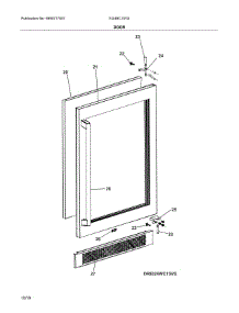 Door parts for Electrolux Wine & Beverage Cooler EI24BC15VS from AppliancePartsPros.com