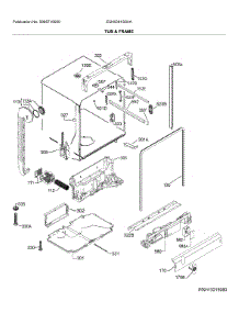 Tub & Frame parts for Electrolux Dishwasher EI24ID81SS4A from AppliancePartsPros.com