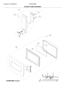 Control Panel,Door,Misc parts for Electrolux Countertop Microwave EI24MO45IBDY from AppliancePartsPros.com