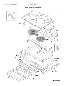Main Top / Surface Units parts for Electrolux Electric Cooktop EI30EC45KS2 from AppliancePartsPros.com