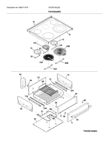 Top / Drawer parts for Electrolux Electric Range EI30EF45QSG from AppliancePartsPros.com
