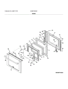 Door parts for Electrolux Electric Range EI30EF45QSG from AppliancePartsPros.com
