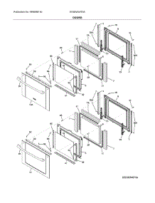 Doors parts for Electrolux Electric Wall Oven EI30EW48TSA from AppliancePartsPros.com