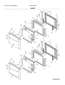 Doors parts for Electrolux Electric Wall Oven EI30EW48TSB from AppliancePartsPros.com
