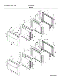 Doors parts for Electrolux Electric Wall Oven EI30EW48TSC from AppliancePartsPros.com