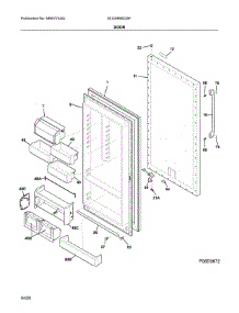 Door parts for Electrolux Refrigerator EI32AR80QSF from AppliancePartsPros.com