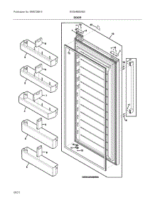 Door parts for Electrolux Refrigerator EI33AR80WS0 from AppliancePartsPros.com