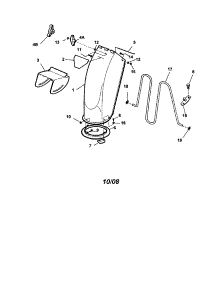 Discharge Chute parts for Snapper Gas Snowblower EI5223 from AppliancePartsPros.com