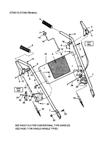 Handles / Controls (Single Handle) parts for Snapper Gas Snowblower EI5223 from AppliancePartsPros.com