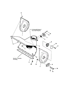 Collector Housing (3 Piece Bolted) parts for Snapper Gas Snowblower EI5225 from AppliancePartsPros.com