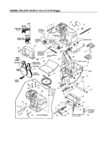 Engine / Pulleys / Idler-Briggs parts for Snapper Gas Snowblower EI5225 from AppliancePartsPros.com