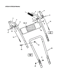 Handles, Controls (Conventional) parts for Snapper Gas Snowblower EI55224 from AppliancePartsPros.com
