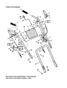 Handles, Controls (Single Handle) parts for Snapper Gas Snowblower EI55224 from AppliancePartsPros.com