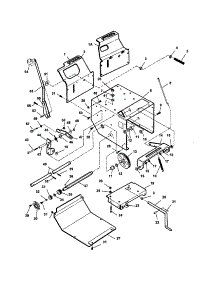 Frame, Traction Drive parts for Snapper Gas Snowblower EI7243 from AppliancePartsPros.com