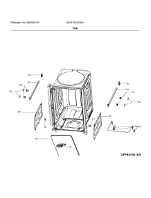 Tub parts for Electrolux Dishwasher EIDW1815US0A from AppliancePartsPros.com