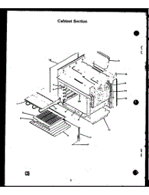 Cabinet Section parts for Caloric Electric Range EJR304-2F/N from AppliancePartsPros.com
