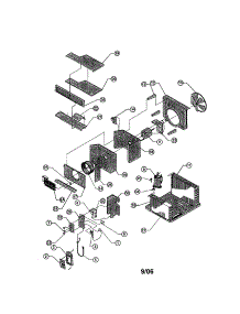 Chassis parts for Friedrich Room Air Conditioner EL25L35-A from AppliancePartsPros.com