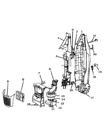 Main Body parts for Electrolux Upright Vacuum EL8502A from AppliancePartsPros.com