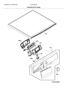 Controls / Top Panel parts for Electrolux Dryer ELFE4222AW from AppliancePartsPros.com
