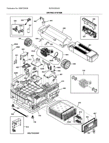 Drying System parts for Electrolux Dryer ELFE4222AW from AppliancePartsPros.com