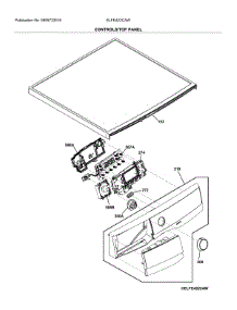 Controls / Top Panel parts for Electrolux Dryer ELFE422CAW from AppliancePartsPros.com
