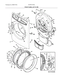 Front Panel / Lint Filter parts for Electrolux Dryer ELFE7337AW0 from AppliancePartsPros.com