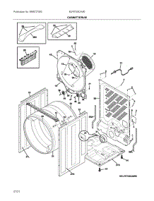 Cabinet / Drum parts for Electrolux Dryer ELFE733CAW0 from AppliancePartsPros.com