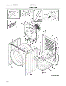 Cabinet / Drum parts for Electrolux Dryer ELFE7437AW0 from AppliancePartsPros.com