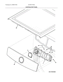 Controls / Top Panel parts for Electrolux Dryer ELFE7437AW0 from AppliancePartsPros.com