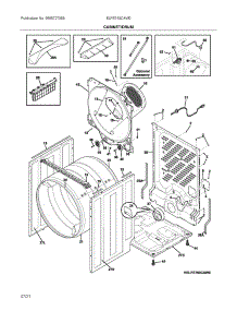 Cabinet / Drum parts for Electrolux Dryer ELFE743CAW0 from AppliancePartsPros.com
