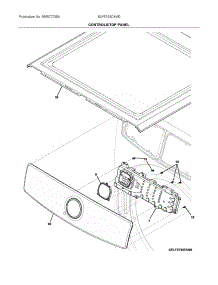 Controls / Top Panel parts for Electrolux Dryer ELFE743CAW0 from AppliancePartsPros.com
