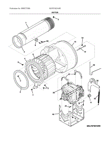 Motor parts for Electrolux Dryer ELFE743CAW0 from AppliancePartsPros.com
