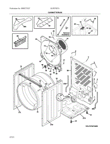 Cabinet / Drum parts for Electrolux Dryer ELFE7537AW0 from AppliancePartsPros.com