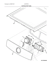 Controls / Top Panel parts for Electrolux Dryer ELFE7537AW0 from AppliancePartsPros.com