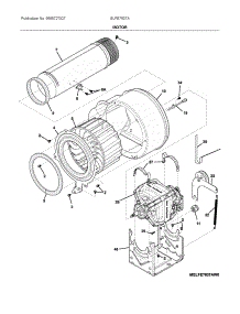 Motor parts for Electrolux Dryer ELFE7537AW0 from AppliancePartsPros.com