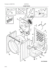 Cabinet / Drum parts for Electrolux Dryer ELFE753CAT0 from AppliancePartsPros.com