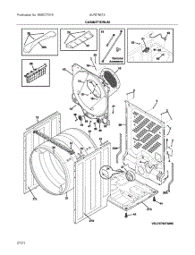 Cabinet / Drum parts for Electrolux Dryer ELFE7637AW0 from AppliancePartsPros.com
