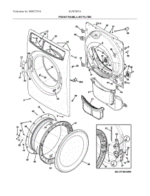 Front Panel / Lint Filter parts for Electrolux Dryer ELFE7637AW0 from AppliancePartsPros.com
