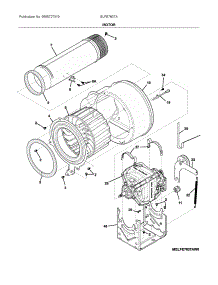 Motor parts for Electrolux Dryer ELFE7637AW0 from AppliancePartsPros.com