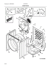 Cabinet / Drum parts for Electrolux Dryer ELFE7637BT0 from AppliancePartsPros.com