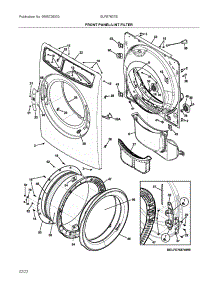 Front Panel / Lint Filter parts for Electrolux Dryer ELFE7637BT0 from AppliancePartsPros.com