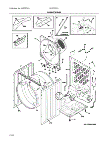 Cabinet / Drum parts for Electrolux Dryer ELFE763CAT0 from AppliancePartsPros.com