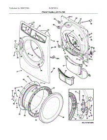 Front Panel / Lint Filter parts for Electrolux Dryer ELFE763CAT0 from AppliancePartsPros.com