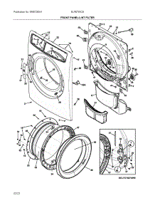 Front Panel / Lint Filter parts for Electrolux Dryer ELFE763CBT0 from AppliancePartsPros.com