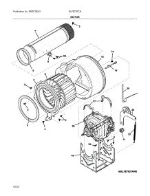Motor parts for Electrolux Dryer ELFE763CBT0 from AppliancePartsPros.com