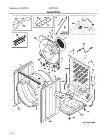 Cabinet / Drum parts for Electrolux Dryer ELFE763CBW0 from AppliancePartsPros.com