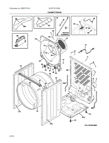 Cabinet / Drum parts for Electrolux Dryer ELFG7437AW0 from AppliancePartsPros.com