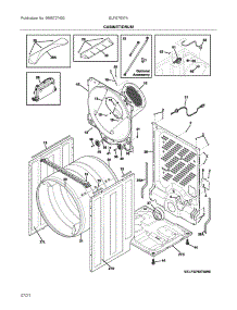 Cabinet / Drum parts for Electrolux Dryer ELFG7537AT0 from AppliancePartsPros.com